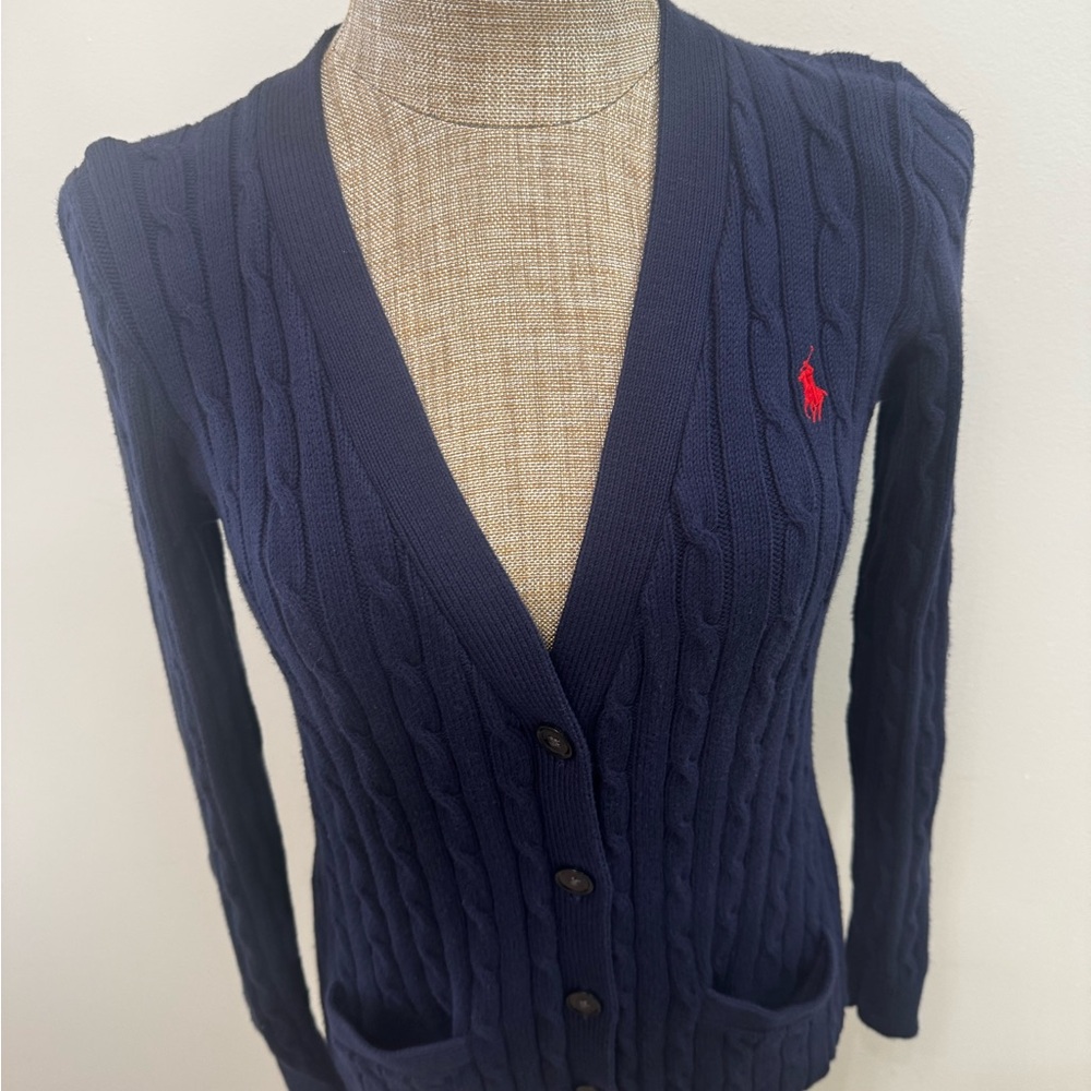 Polo Ralph Lauren V-Neck Cardigan Sweater M